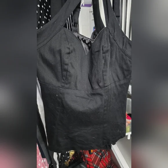 EUC Deadly Dames Vixen Top Black - Picture 3 of 4